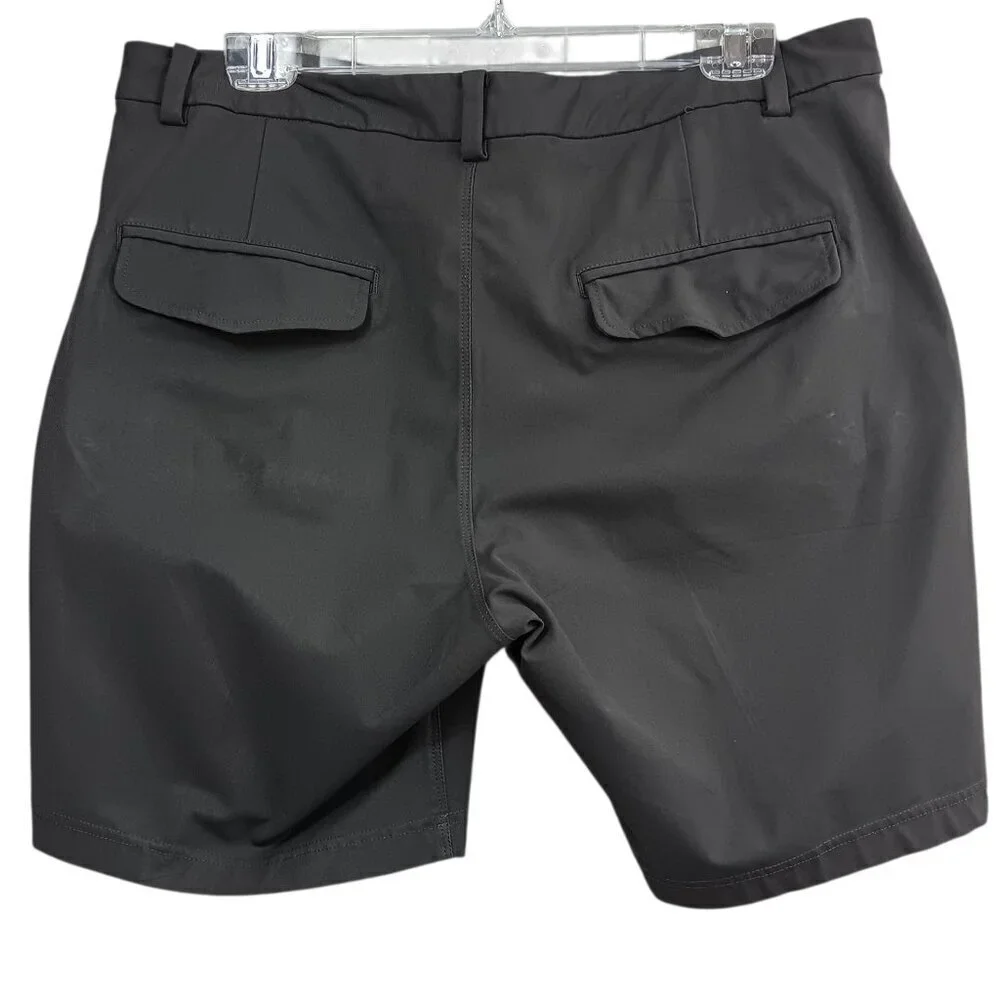LULULEMON Commission Men's Short Classic 7” Gray Size 36 Chino Bermuda Stretch
